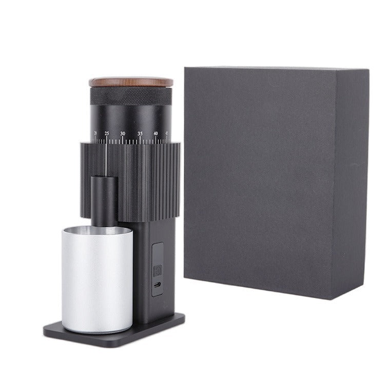 Strailine Electric Coffee Grinder USB Rechargeable, 6-Core Blade, Adjustable Grind