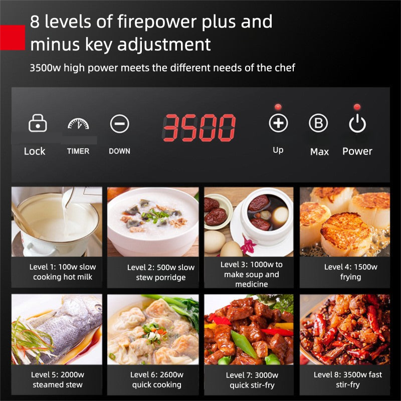 Straline Commercial Induction Cooktop - 3500W Professional Burner