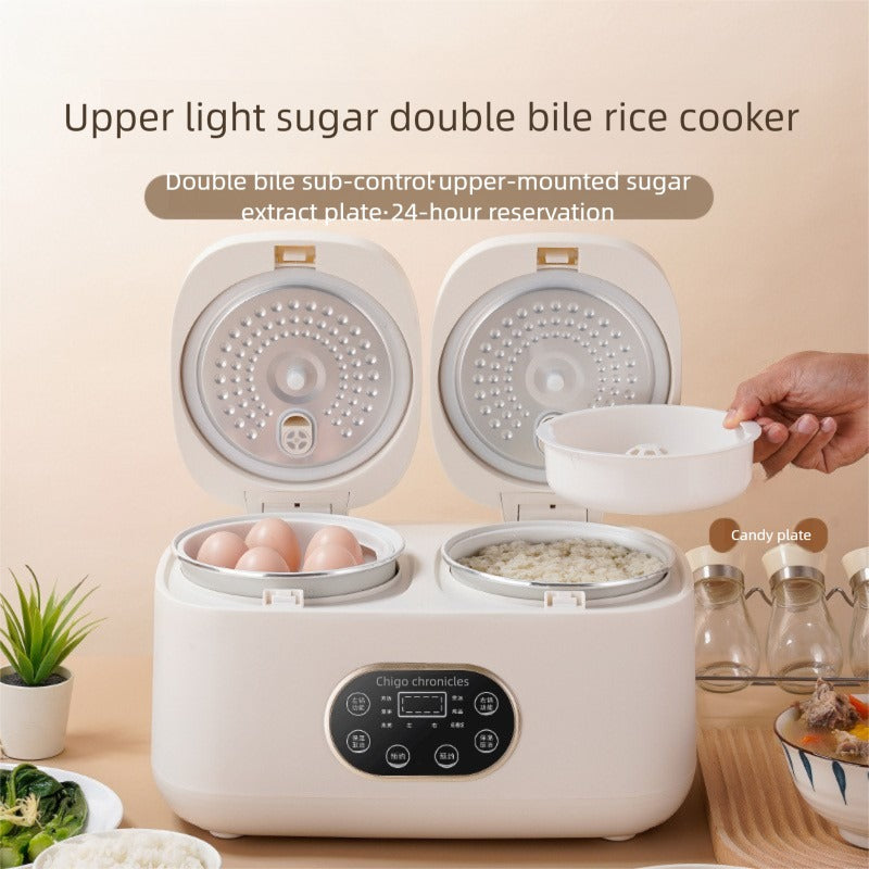 Strailine Dual-Pot Cooker: Healthy Low-Carb Meals for 1-3