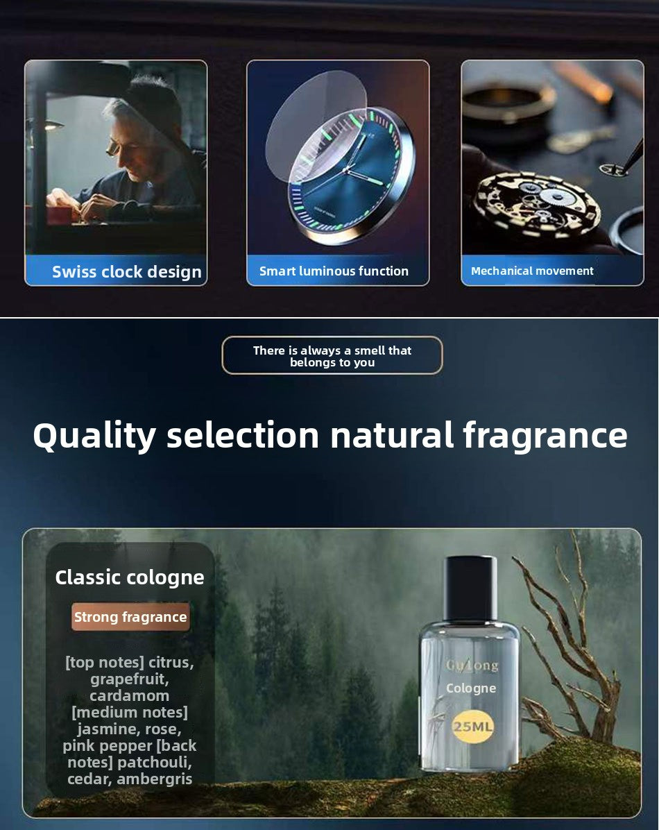 معطر جو للسيارة من سترايلاين - عطر عطري على شكل ساعة ذكية 