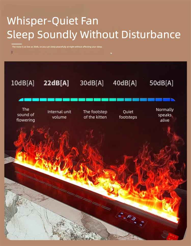 Straline Smart Media Console: Built-In 3D Flame Fireplace & Ultrasonic Humidifier