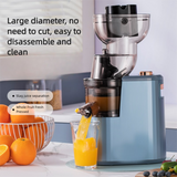 Strailine Slow juicer cold press,3-in-1 multi-function  juicer machine, smoothies, and nut milks, orange juice blender,Blue