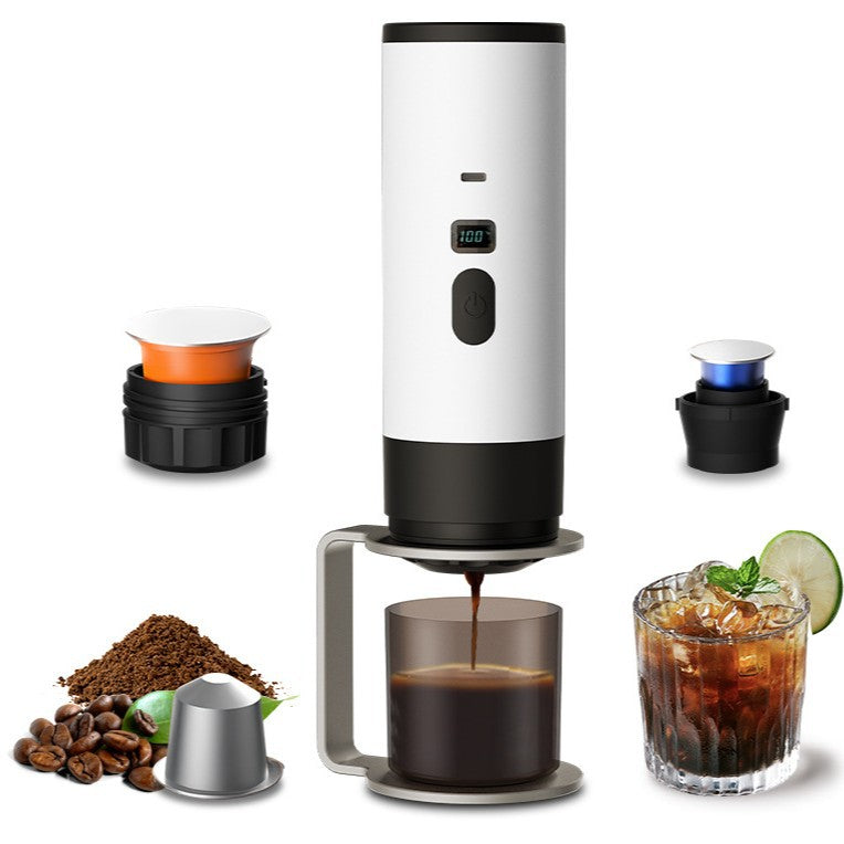 Strailine Portable Capsule Coffee Machine  Electric Pump, Italian & American Espresso