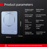 Straline Commercial Induction Cooktop - 3500W Professional Burner