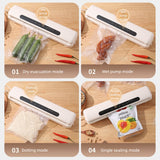 Straline Cordless Vacuum Food Sealer - Preserves Freshness, 1-Touch Auto Seal for Bags