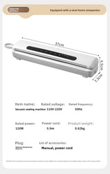 Straline Automatic Vacuum Sealer - Compact Food Preservation System for Home Kitchens