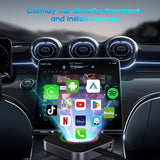 محول Straline CarPlay اللاسلكي 3 في 1، يدعم نتفليكس ويوتيوب وبطاقة TF. متوافق مع سيارات Android Auto.