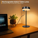 Strailine Solar Charging Cordless Table Lamp IP67 Waterproof Stepless Dimming for Indoor and Outdoor
