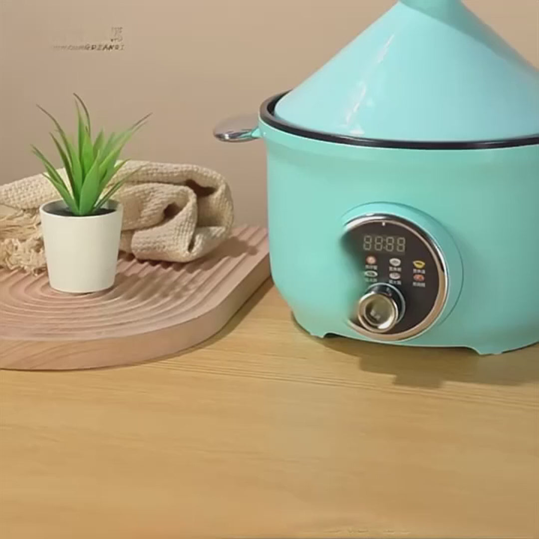 Strailine 3L Electric Tagine Pressure Cooker - Multi-Function Micro Pressure Cooker w/ Steaming