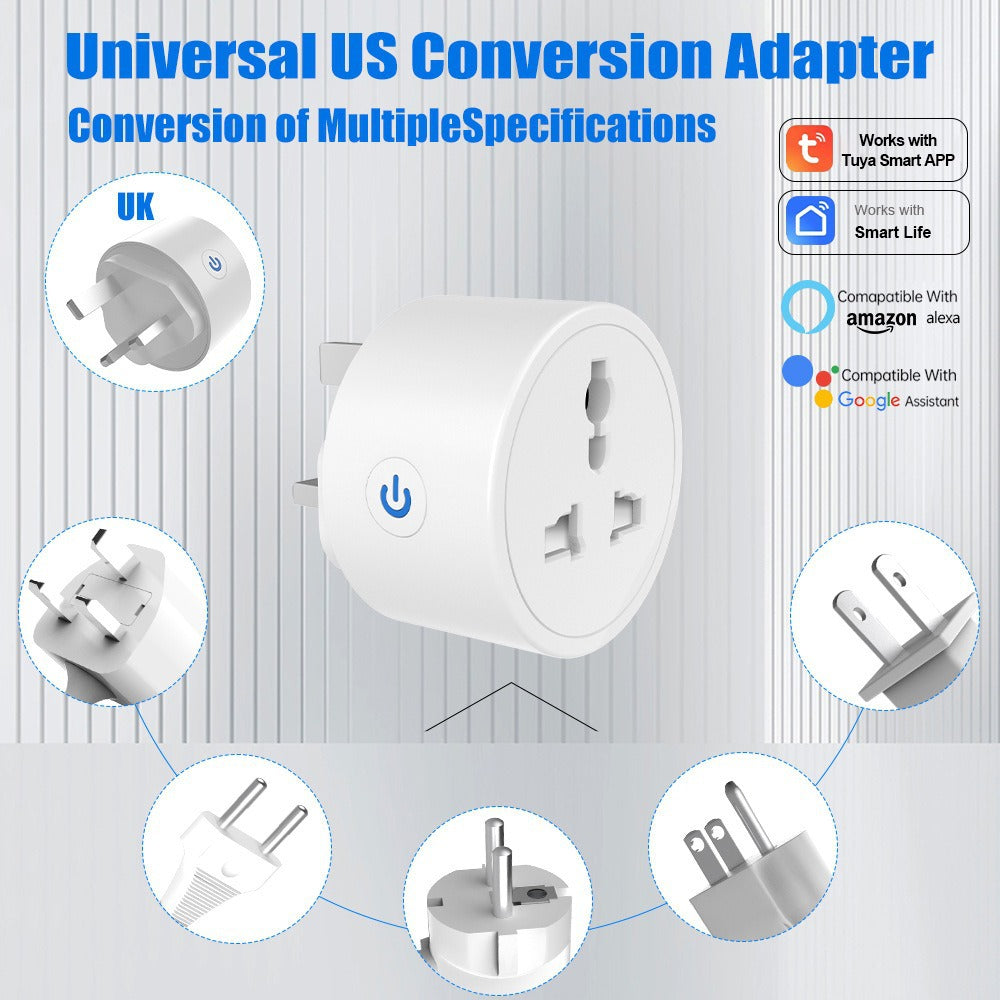Strailine WiFi Smart Plug,16A WLAN Smart Socket with Energy Monitoring,2.4GHz Outlet with Smart Life APP Wireless Remote Control